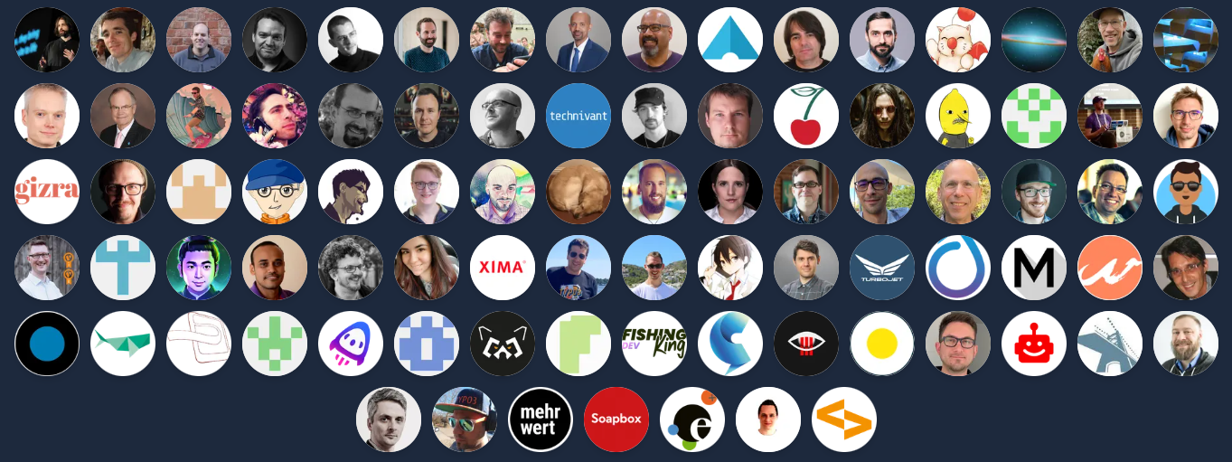 Some of DDEV's sponsors via GitHub Sponsors